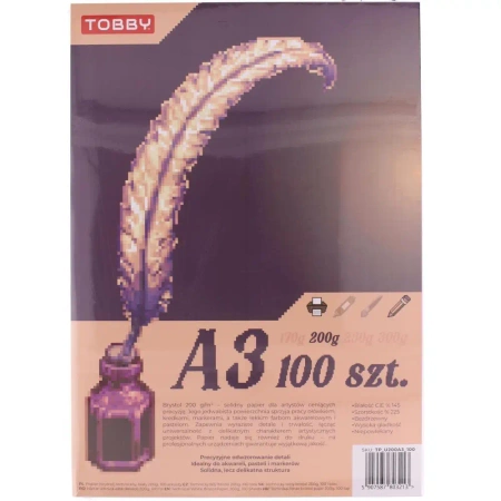 Brystol A3 200g 100 ark - Tobby
