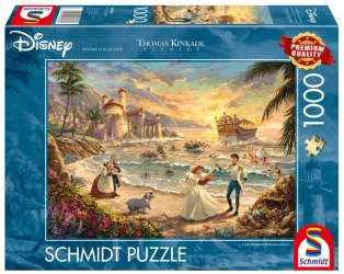 Puzzle 1000 PQ T. Kinkade Mała Syrenka Święto miłości Disney 112731 - Schmidt Puzzle