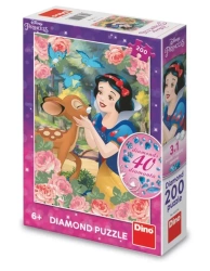Puzzle z diamencikami Królewna Śnieżka 200el - Dino Toys