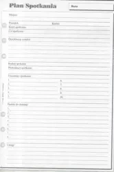 Wkład do organizera A5 Plan spotkań ANTRA