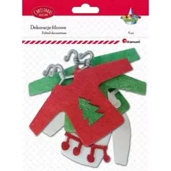 Filcowe sweterki na wieszaku 4szt - Titanum