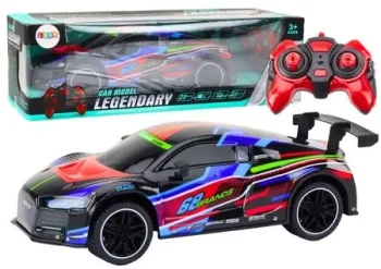 Auto sportowe RC 1:10 25km/h czarne - Leantoys