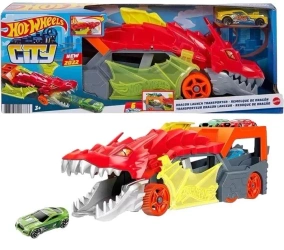 Hit Wheels City Transporter Dragon - Mattel