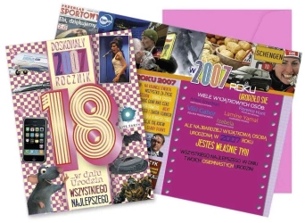 Karnet Urodziny 18 - Kukartka