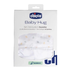 Prześcieradło Baby Hug G/D bambusowe foliage - Chicco