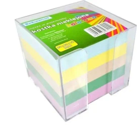 Kostka kolorowa 84x84x70mm w pojemniku nieklejona - Schemat