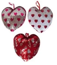 Serce cekinowe 37cm MIX - Sun-Day