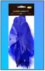 Piórka twarde granatowe 10szt - Galeria Hobby