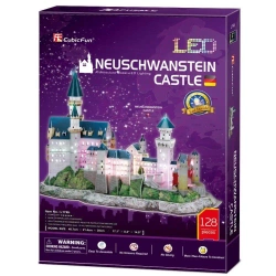 Puzzle 3D Zamek Neushwastein LED - Cubic Fun