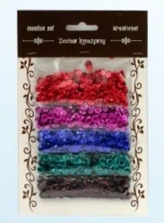 Zestaw cekiny metaliczne 6mm 30g - Galeria Hobby