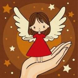 Malowanie po numerach - Dłoń Dziewicy 25c25cm - Ideyka