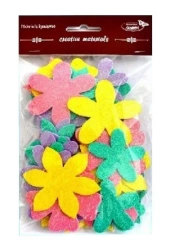 Kwiatki brokatowe 60szt - Galeria Hobby