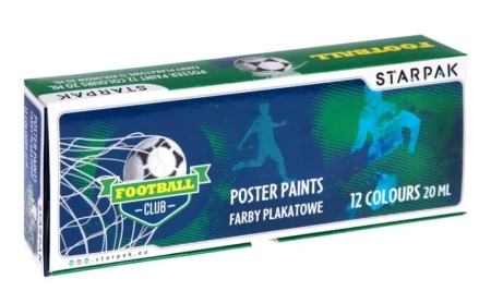 Farby plakatowe Football 12 kolorów - STARPAK