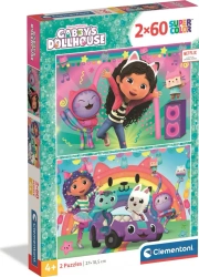 Puzzle 2x60 Super Kolor Gabby's Dollhouse - Clementoni