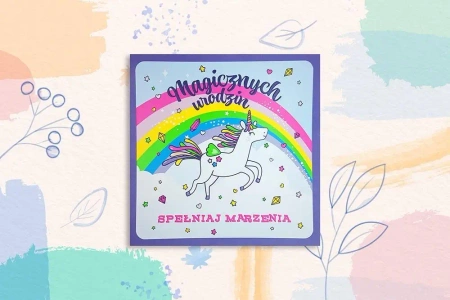 Karnet KW Unicorn tęcza - Henry
