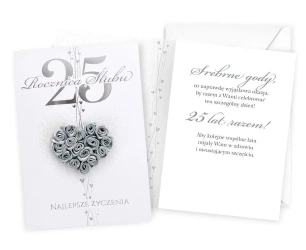 Karnet rocznica ślubu - Kukartka