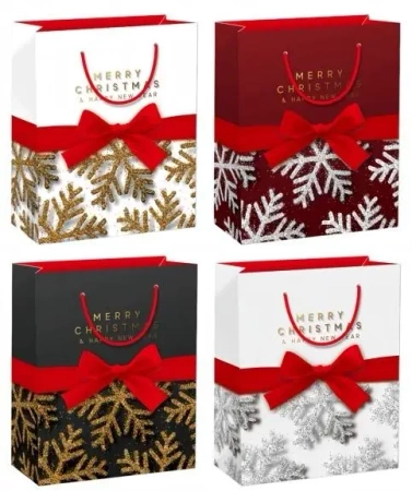 Torebka prezentowa XL Boże Narodzenie platera
