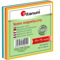 Notes elektorstatyczny 75x75mm 100K mix kolorów - Titanum