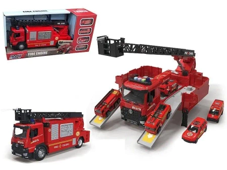 Auto straży pożarnej z rozkładaną naczepą - ADAR