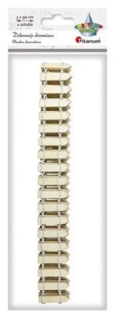Drewniany płotek 90 cm 30x7x2mm 3szt - Titanum