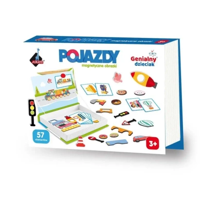 Układanka magnetyczna - pojazdy - Askato