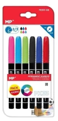 Marker permanentny 2,0/3,0mm 6szt - MP Main Paper