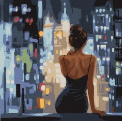 Malowanie po numerach - Koniec imprezy 40x40cm - Ideyka