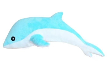 Delfin pluszowy niebieski 30cm - Leantoys