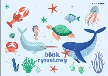 Blok techniczny A4/10k biały 140g Basic Top A 10