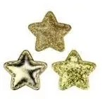 Dekoracje materiałowe gwiazdki 35x32mm - Titanum