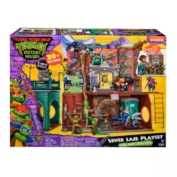 WOJOWNICZE ŻÓŁWIE NINJA Movie Mutant Mayhem Serwer Lair, Kwatera w kanałach, zestaw