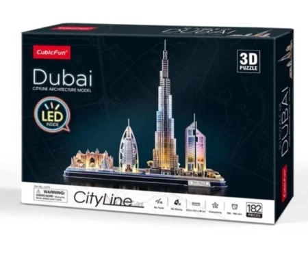 Puzzle 3D Dubai LED - Cubic Fun