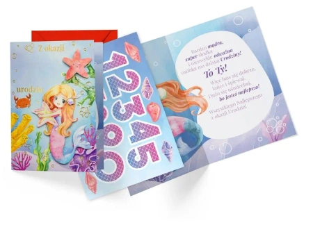 Karnet B6 Urodziny dziecięce (wymienne cyfry) - Kukartka