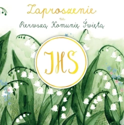 Zaproszenie - Komunia konwalie (5szt) - Henry