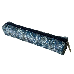Piórnik mini prostokąt Ornament Blue - EV-Corp