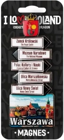 Magnes I love Poland Warszawa ILP-MAG-C-WAR-11 - Pan Dragon