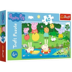 Puzzle 60 Świnka Peppa Wakacyjna zabawa TREFL