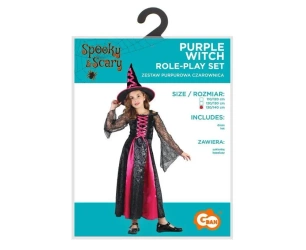 Strój dla dzieci Purpurowa Czarownica rozm.130/140 - Godan