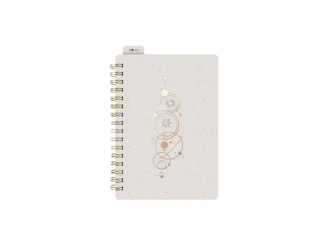 Kołozeszyt z gumką A6/80K linia kremowy - MFP