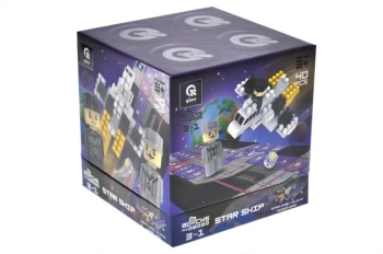 Klocki konstrukcyjne Block&Steps Statek kosmiczny - Qbee