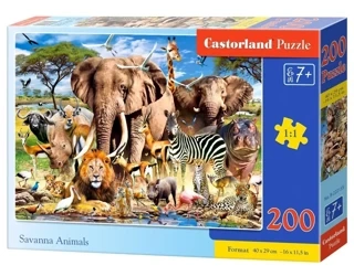Puzzle 200 Savanna Animals CASTOR - Castorland