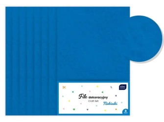 Filc dekoracyjny niebieski 8szt - INTERDRUK