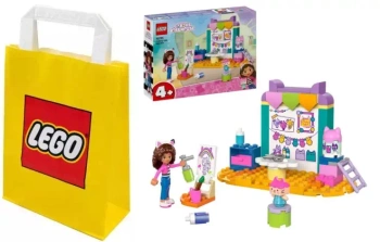 2W1 LEGO 10795 GABBY'S DOLLHOUSE PRACE RĘCZNE Z TEKTURZĄTKIEM+ TORBA MAŁA