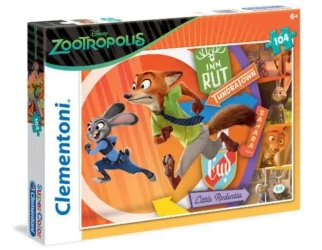 Puzzle 104 elementów. Super kolor. Zootopia 2 - Clementoni puzzle