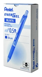 Paczka Cienkopis kulkowy 0,5 mm EnerGel BLN75 niebieski 12 szt. - PENTEL
