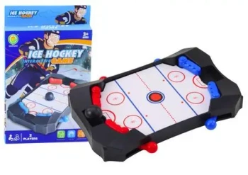 Mini gra zręcznościowa hockey czarna - Leantoys