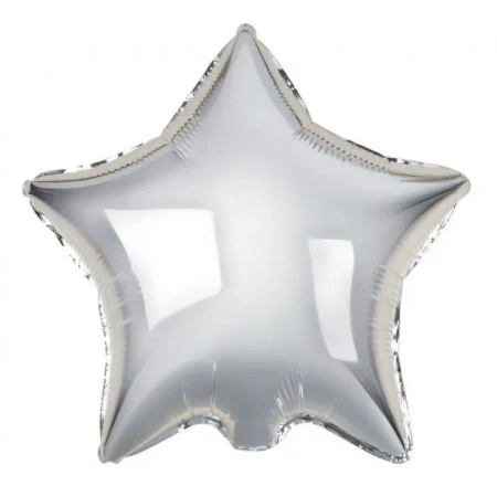 Balon foliowy Gwiazda srebrna - Godan