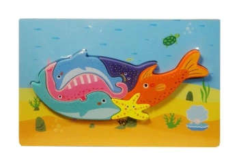 Puzzle drewniane Zwierzęta morskie - SWEDE