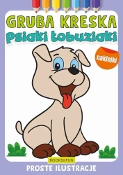 Gruba kreska. Psiaki łobuziaki - praca zbiorowa