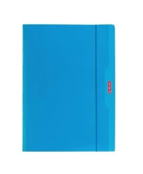 Teczka A4 z gumką Color Blocking niebieska - HERLITZ